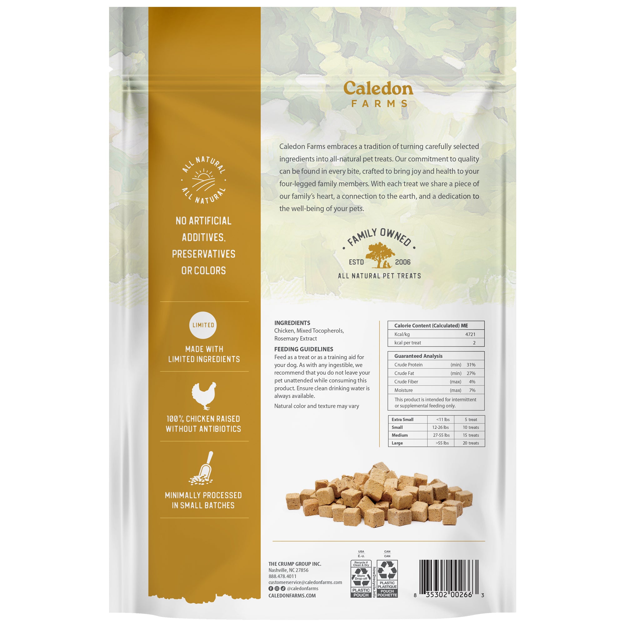 Chicken Morsels Dog Treats – Caledon Farms
