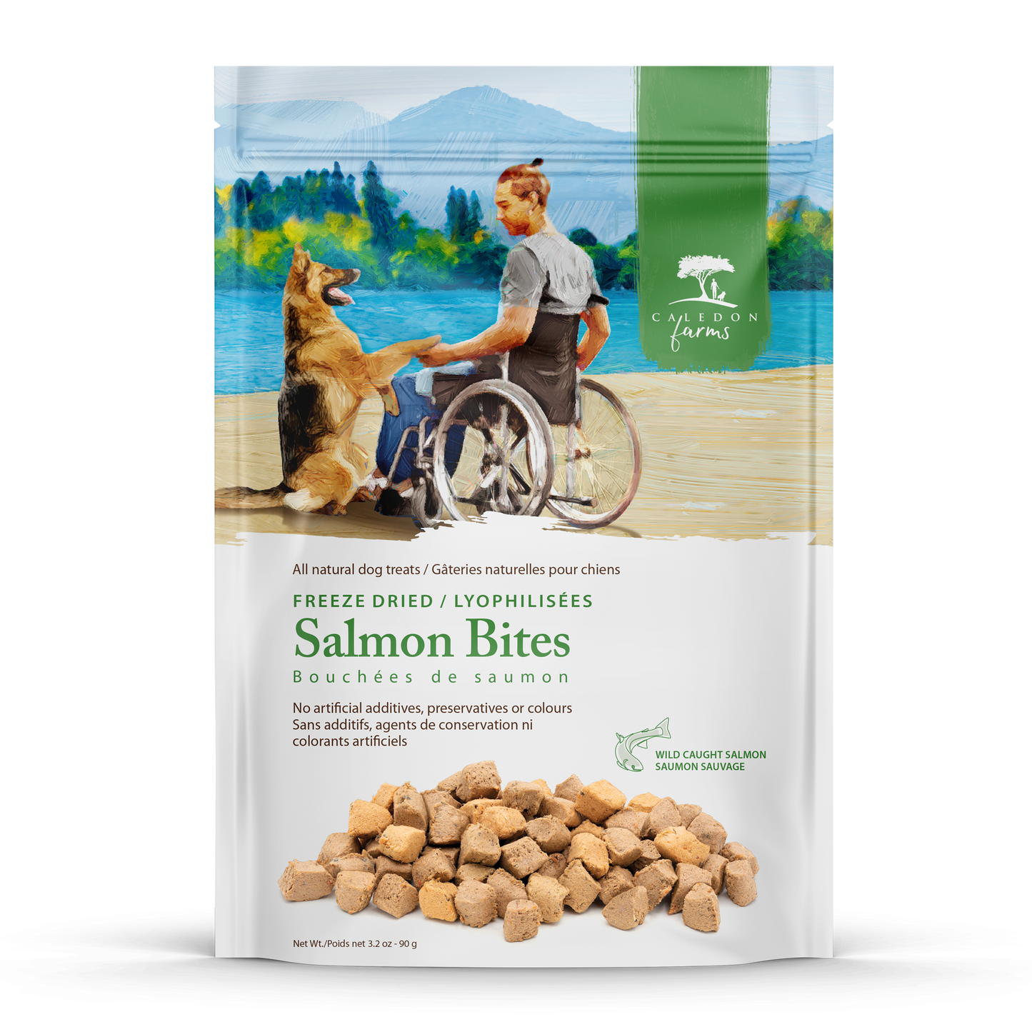 Freeze Dried Salmon Bites Caledon Farms Treats Caledon Farms U S chewy-sticks-jerky-caledon-farms-canada