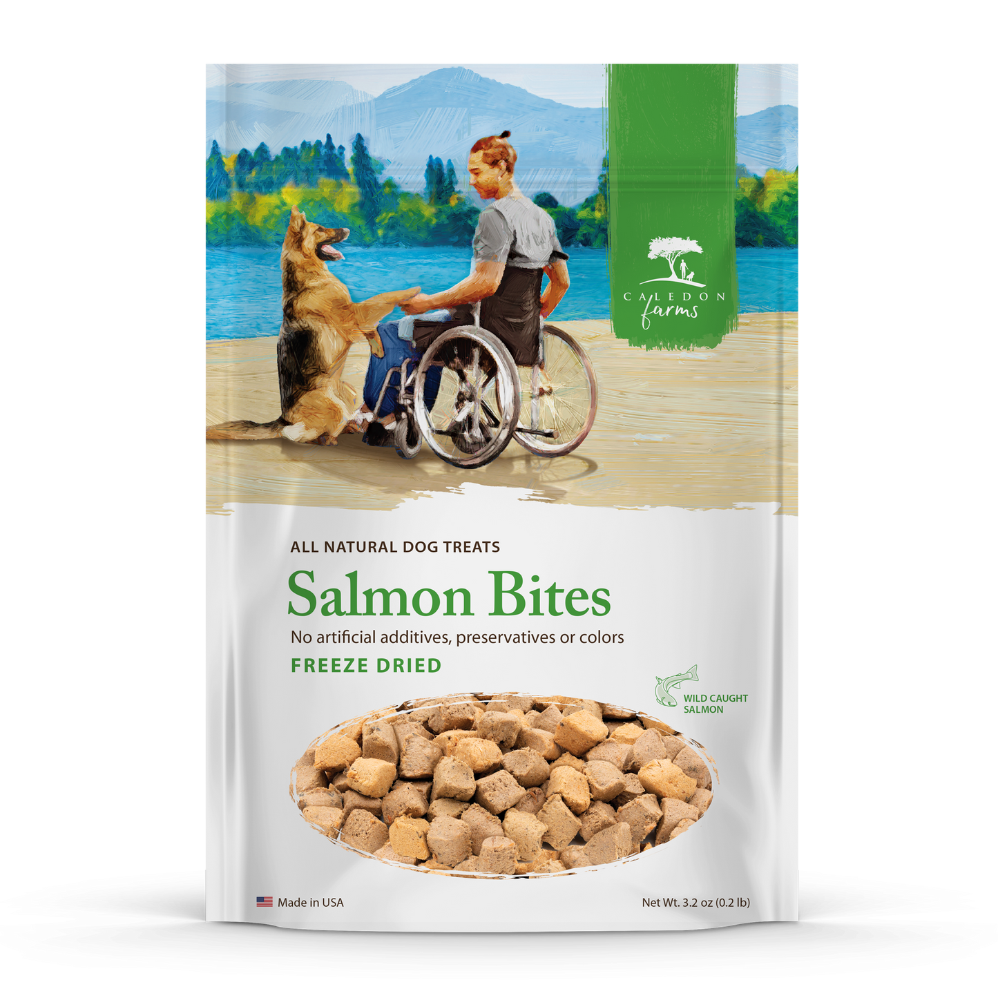 Freeze Dried Salmon Bites Caledon Farms treats Caledon Farms U.S